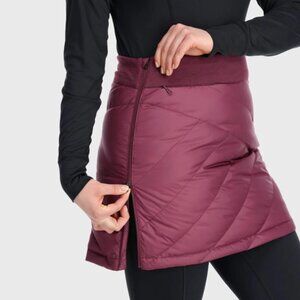New Outdoor Research Maroon Quilted Skirt - Size Large - Coldsnap Down